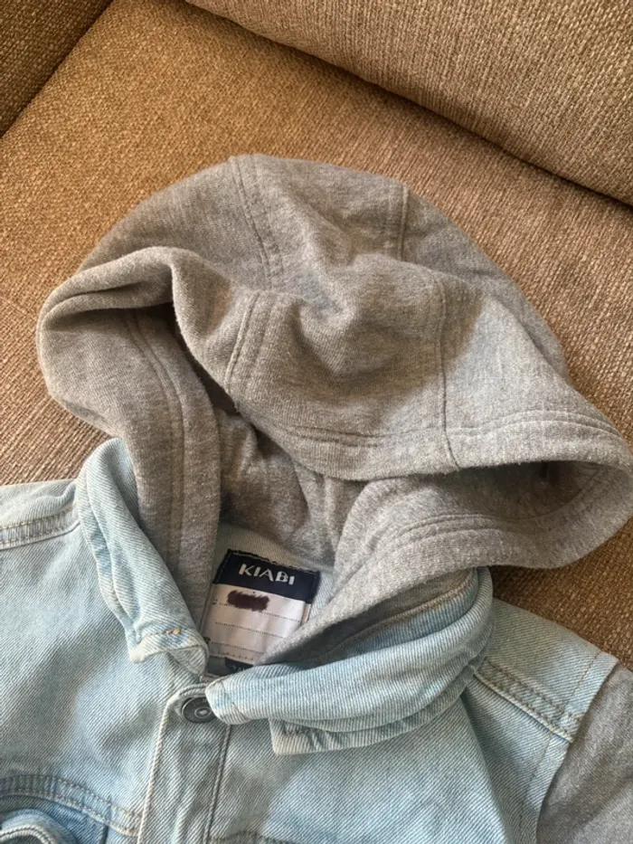Veste en jean bi-matière - photo numéro 9