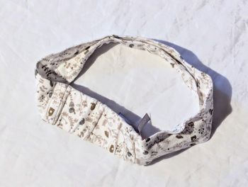 Serre Tête Bandeau Blanc Elastique Feuilles Escargots Nature Accessoire Petits Enfants Bébés