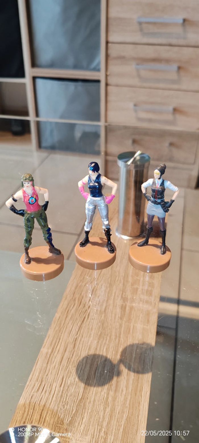Lot de 3 figurine tampon fortnite