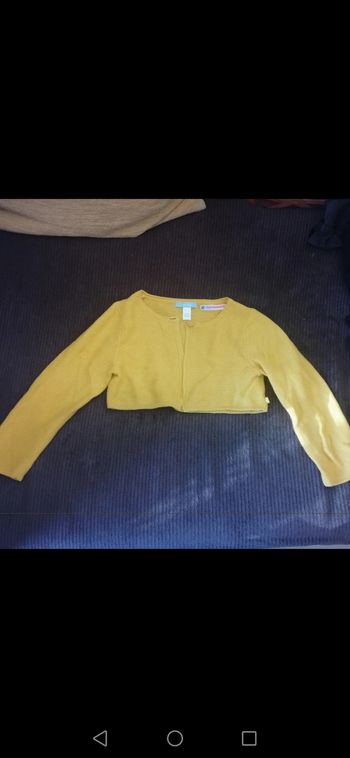 Boléro  3 ans obaïdi moutarde fille