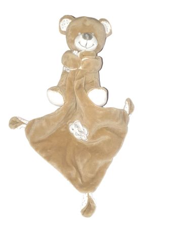 Doudou ours beige avec mouchoir – Ma Petite Étoile – Pommette