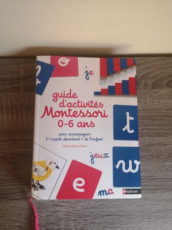 Livre Guide d'activités Montessori 0-6 ans