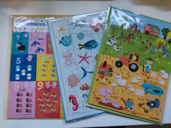 Lot de 3 puzzles de 24 pièces
