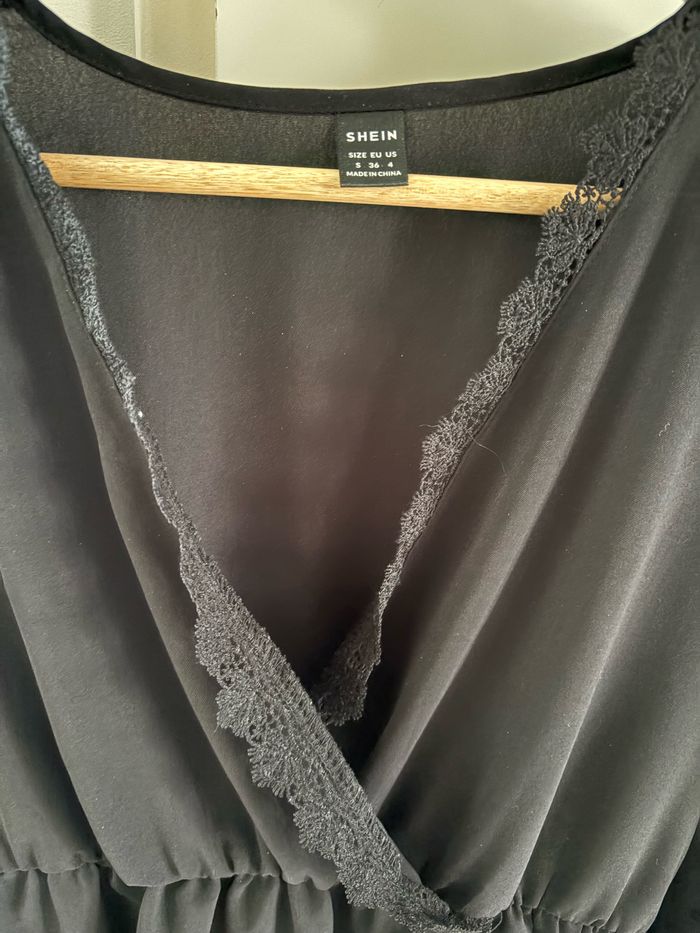 Robe de grossesse noire shein manches longues - photo numéro 4