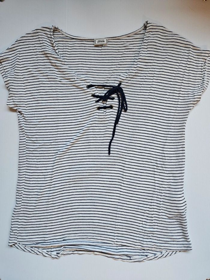 Marinière avec col lacets
