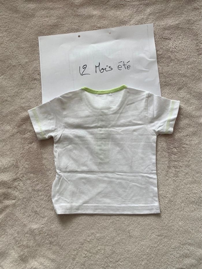 Lot de 3 T-shirts 👕 manches courtes - 12 mois - In extenso - TBE - photo numéro 5