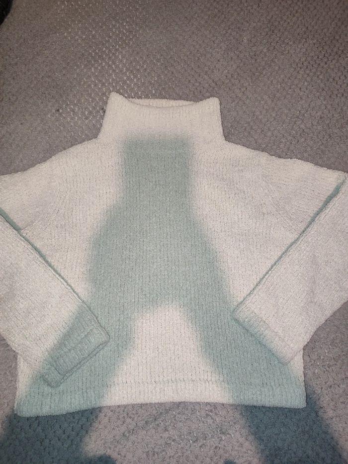 Gros pull blanc crème - photo numéro 3