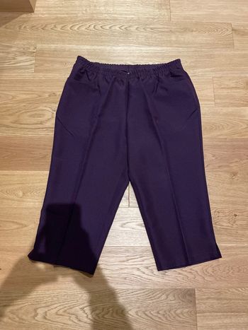 Pantacourt violet taille 48