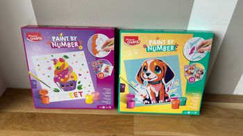 Lot de 2 peintures au numéro Maped Creativ NEUF