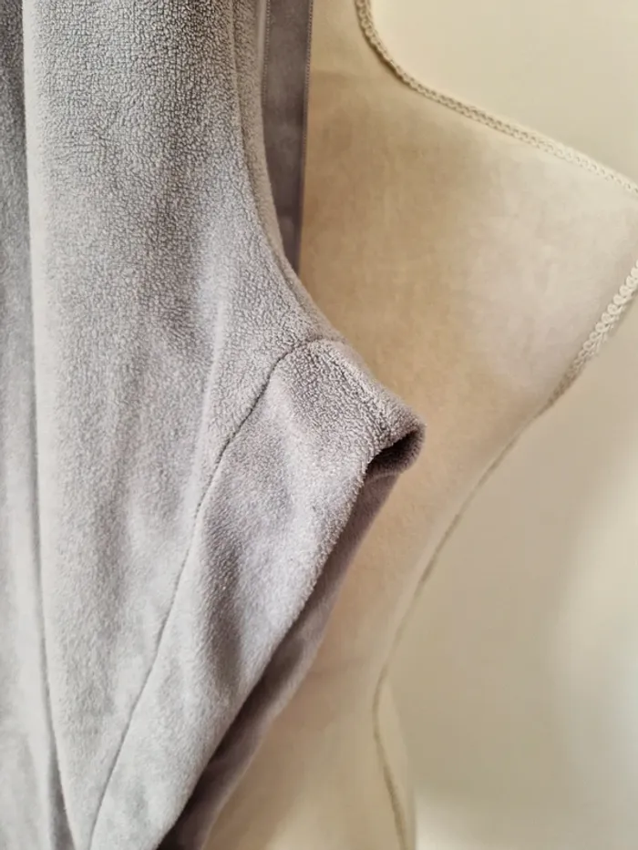 Pantalon piloupilou velour gris taille 38 40 - photo numéro 5