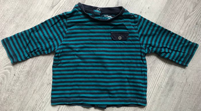 Tee shirt rayé 6 mois Kitchoun