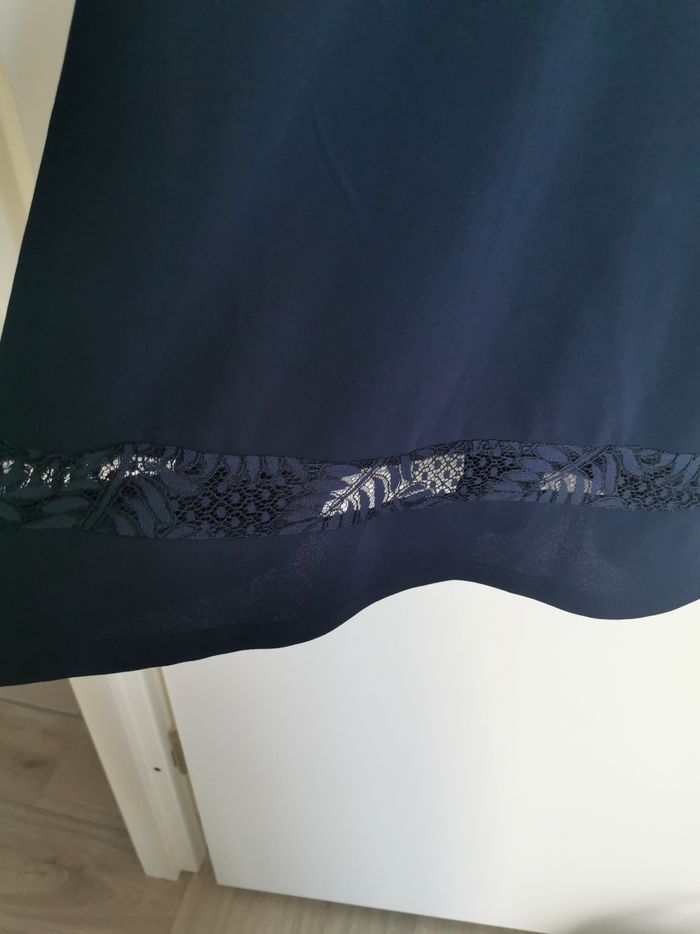 Robe bleu marine - cache cache - taille 34 - photo numéro 4