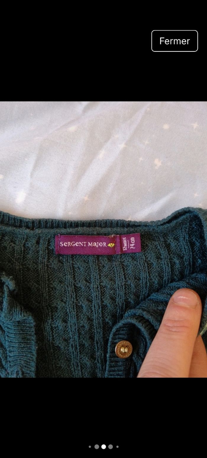Lot de 2 gilets fins, 12 mois - photo numéro 7