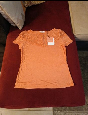 T-shirt Naf Naf neuf corail en taille s