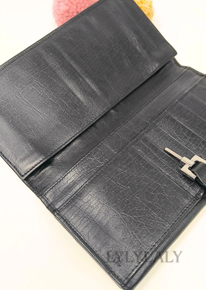 Portefeuille Gucci authentique GG monogram noir & cuir – Made in Italy - photo numéro 10