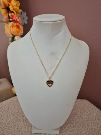 Collier cœur noir