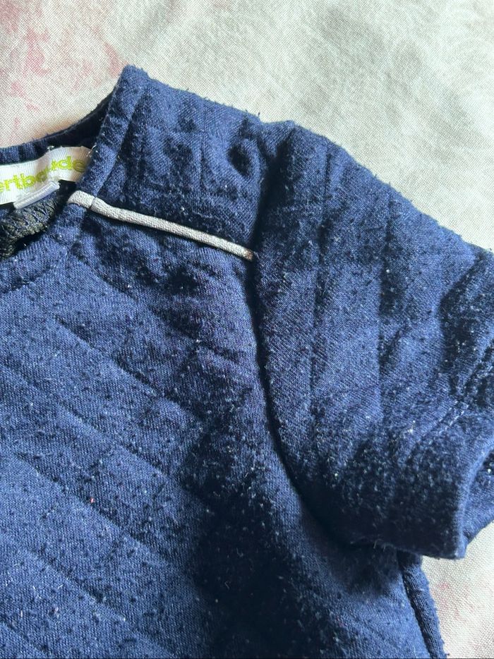 Jolie robe molletonnée à manches courtes petite fille - photo numéro 5