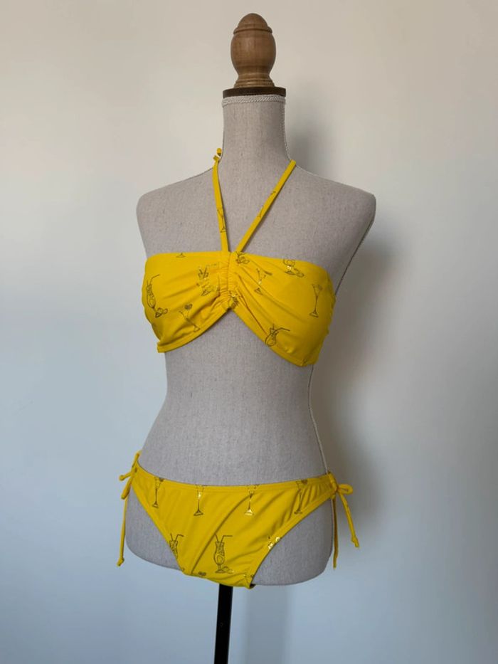 Maillot de bain bikini jaune plage Swimming trucks Traje de baño Costume da bagno neuf été - photo numéro 6