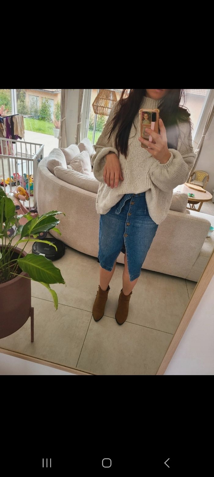 Jupe jeans midi - photo numéro 2