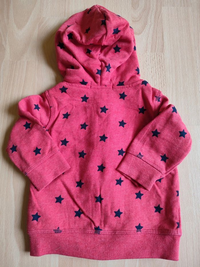 Sweat zippé à capuche rouge Neuf CREEKS en 6 M - photo numéro 2