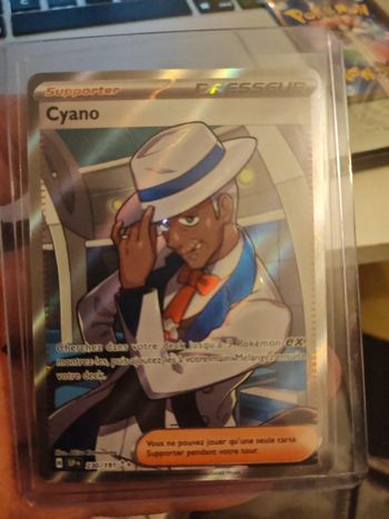 Carte dresseur cyano d'etincelle déferlante 