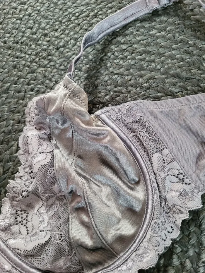 Soutien-gorge armatures gris satiné - 105D - Blancheporte - photo numéro 3