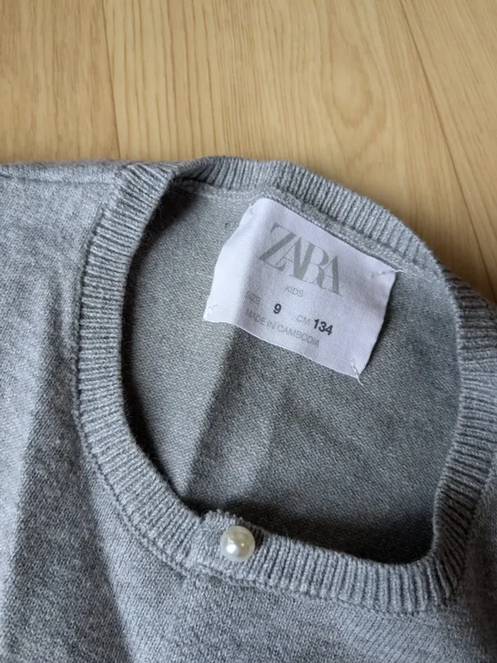 🩶 Gilet gris Zara – 9 ans - photo numéro 2