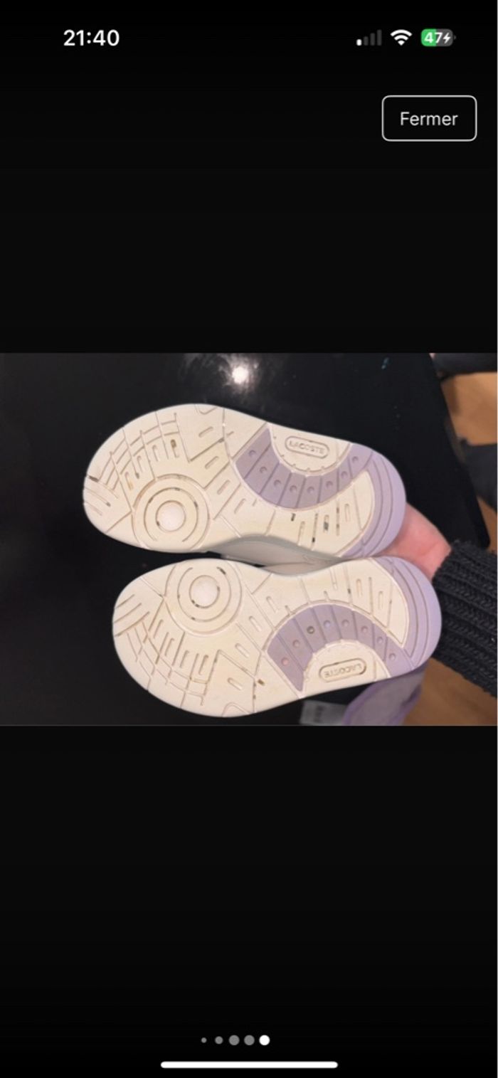Basket Lacoste fille 🌸 - photo numéro 5
