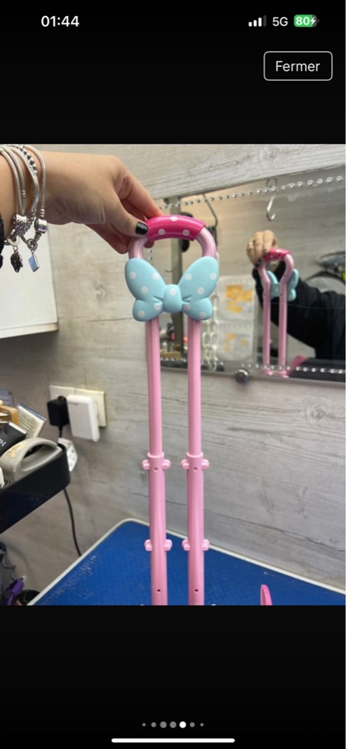 Jouet chariot roulette Minnie Disney chat figaro - photo numéro 2