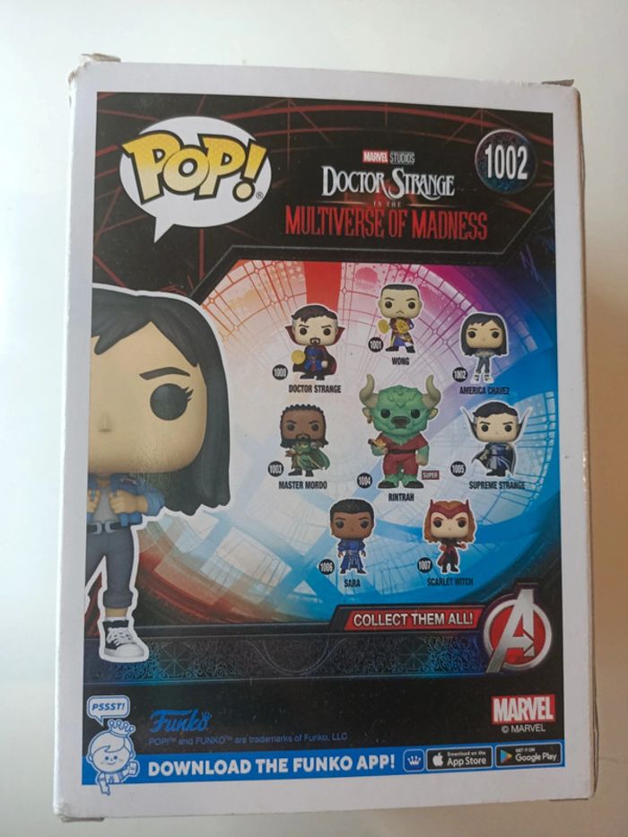 Figurine funko pop Marvel studios doctor strange in the multiverse od madness n°1002 America Chavez - photo numéro 4