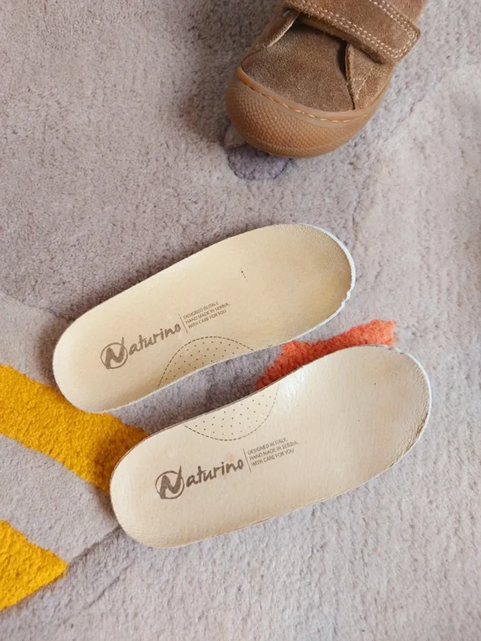 Chaussures Naturino Cocoon VL scratchs daim taupe 22 - photo numéro 4