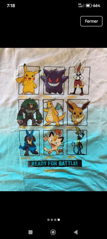 Tee-shirt pokémon 
