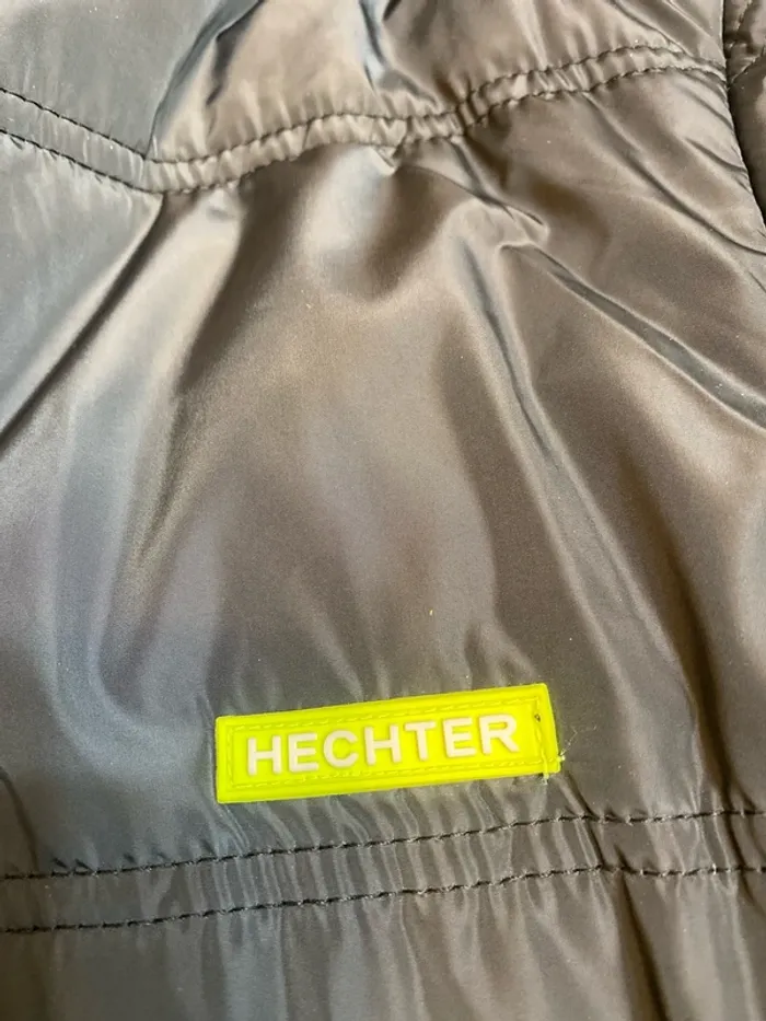 Parka noir / jaune doublé Daniel Hecter 12 ans neuf - n85m - photo numéro 4