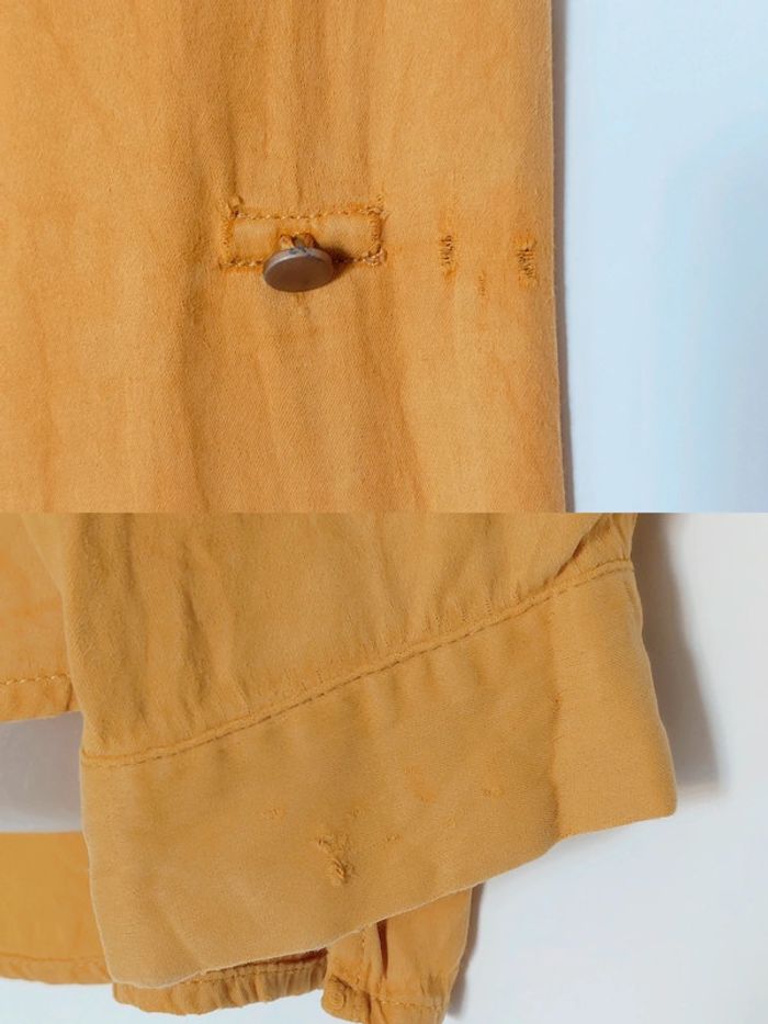 Chemise jaune moutarde daim vintage / Promod - 38/M - photo numéro 16