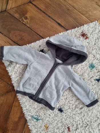 Sweat à capuche zippé TAO 3 mois