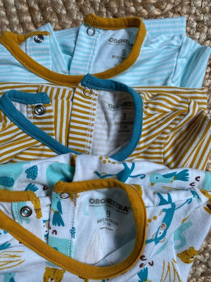 Lot de 3 pyjamas fin jungle 9 mois - photo numéro 9