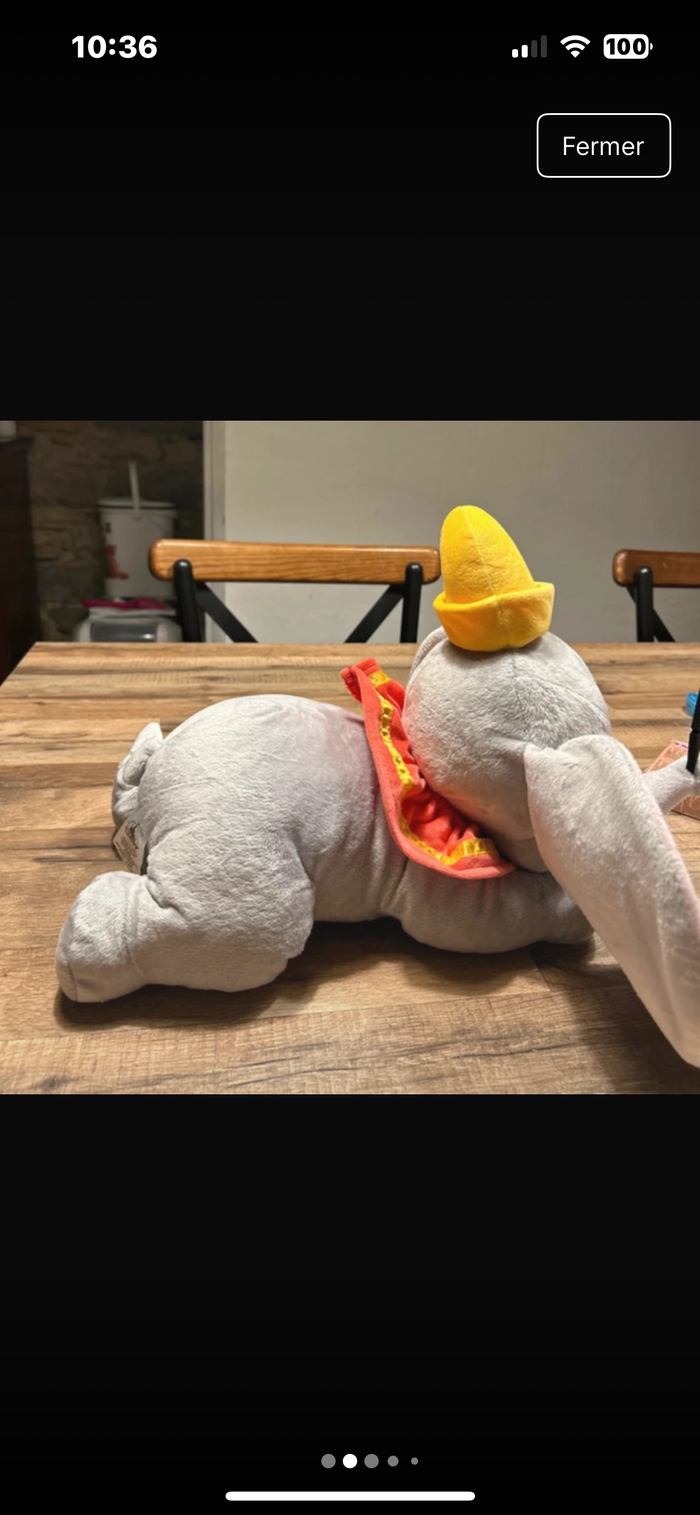 Peluche Dumbo Disney - photo numéro 4