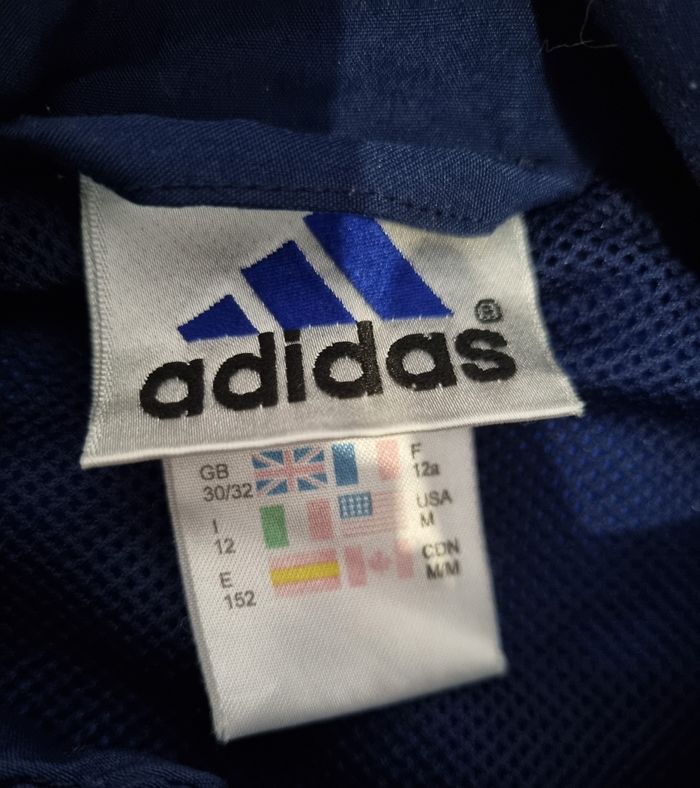 veste enfant adidas bleu taille 12 ans vintage - photo numéro 5