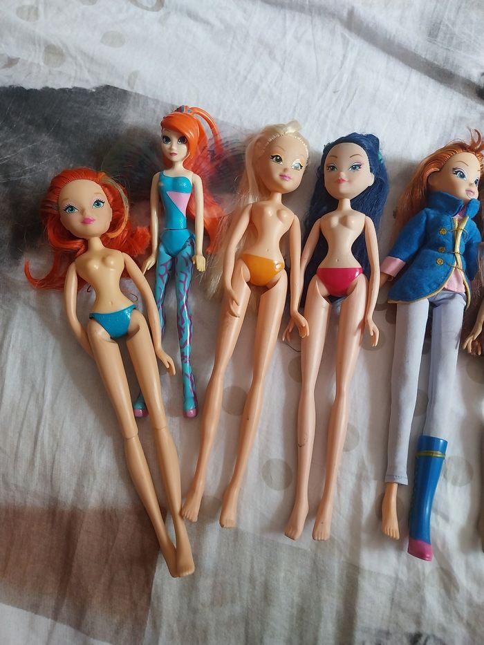 Lot de 7 poupées Winx Club Bloom Stella Musa Layla/Aisha saison 4 - photo numéro 2