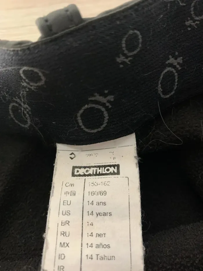 Pantalon d’équitation polaire Fouganza – Imperméable – Noir – Taille 14 ans - photo numéro 4