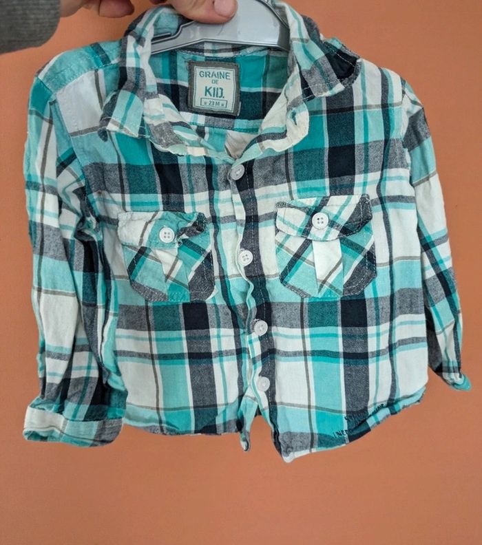 Chemise à carreaux