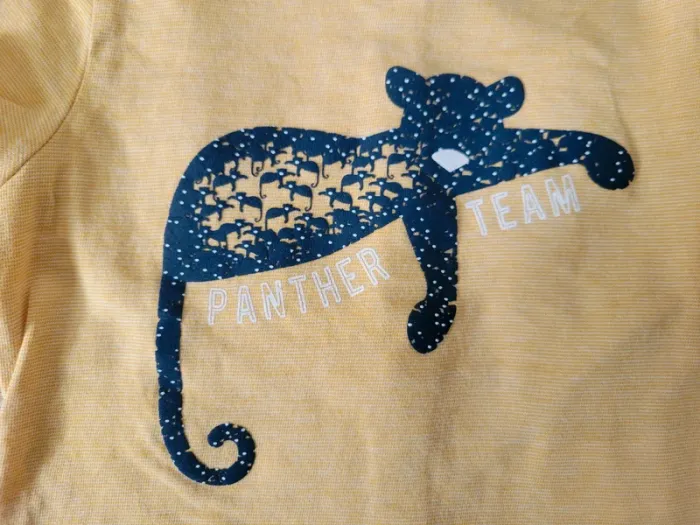 T-shirt panthère obaibi 6mois - photo numéro 2