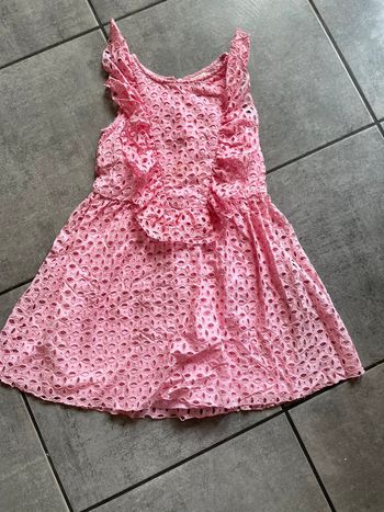 Robe fille éte broderie anglaise