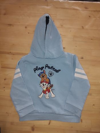 Pull à capuche Pat'Patrouille - Taille 4 ans - Bleu ciel