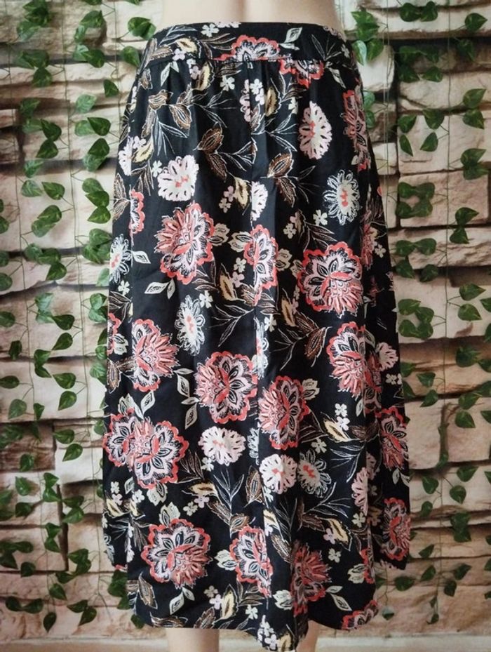 🌸Jupe Mi-longue Fleurie Promod Taille 36🌸 - photo numéro 3