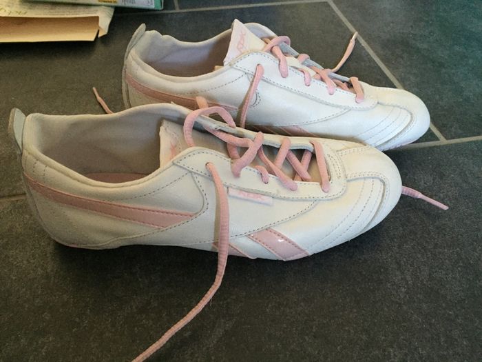 Chaussures de sport Reebok blanc et rose Taille 37 - photo numéro 2