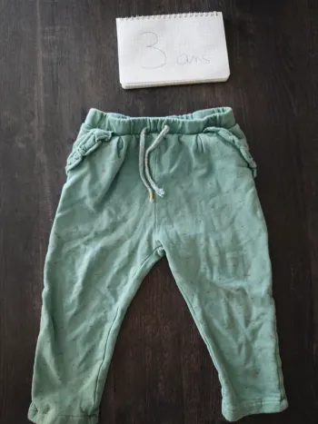 Pantalon souple vert