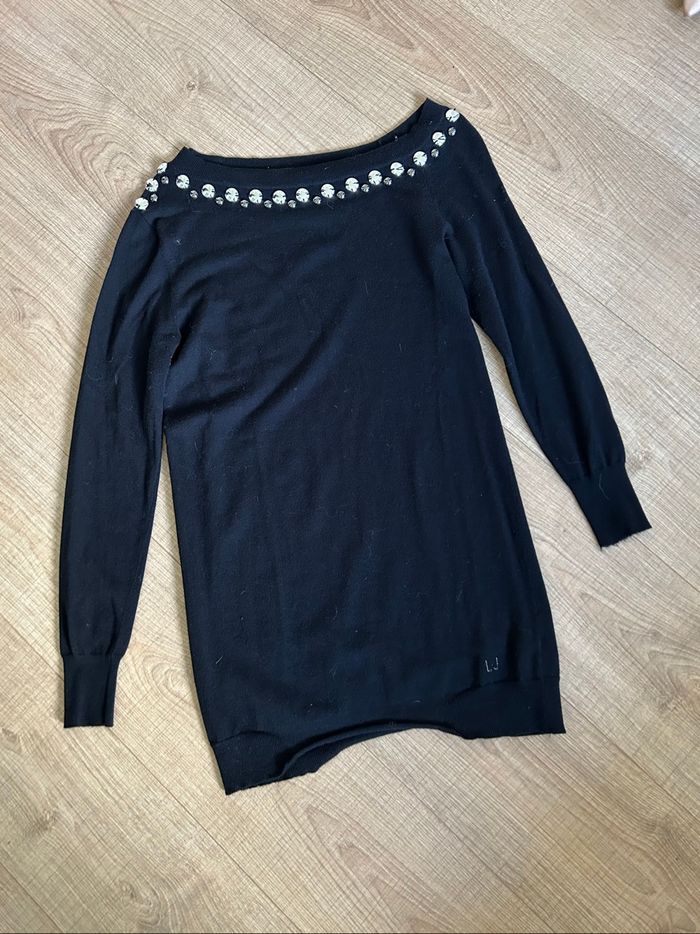 Pull noir asymétrique à manches longues Liu Jo taille M TBE - photo numéro 7