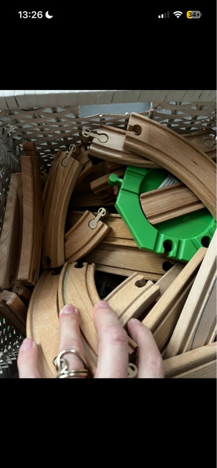 Gros lot Train en bois - photo numéro 3