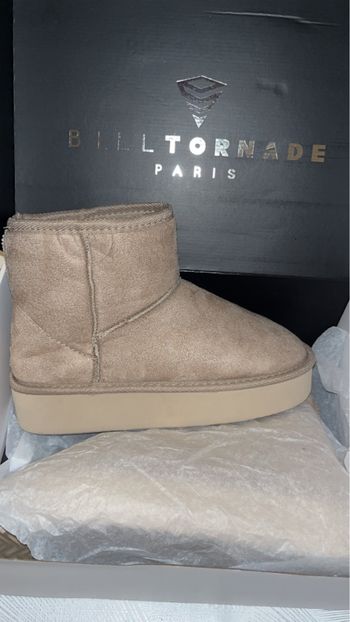 Bottines beige Bill tornade Paris